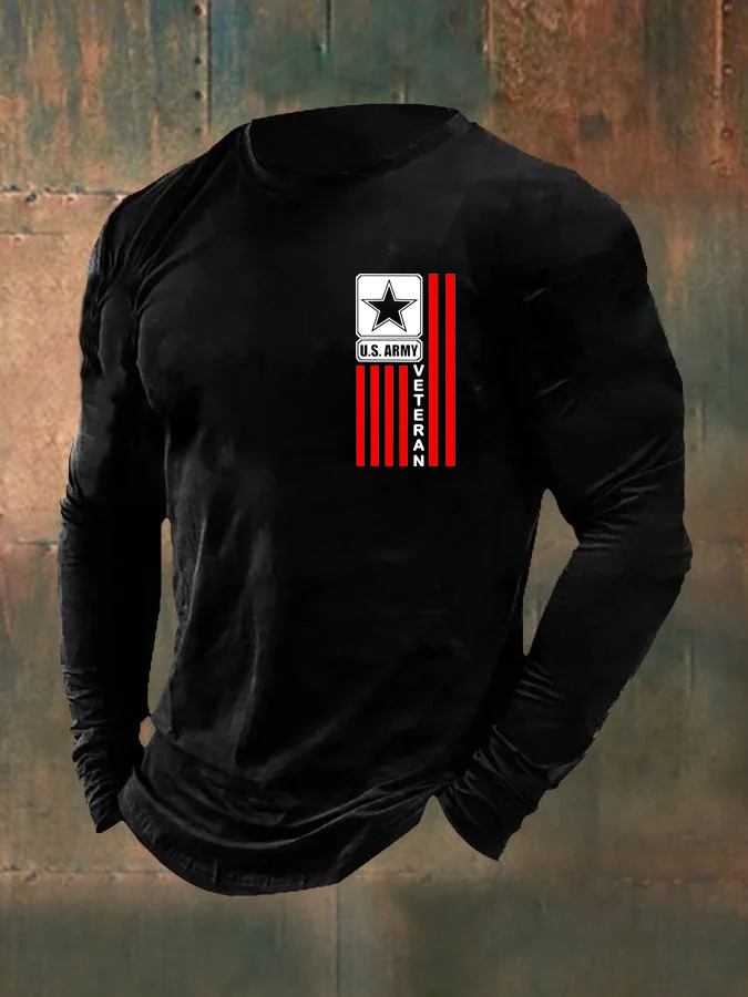 Men's U.S. Army Veteran  Pattern Long Sleeve T-Shirt