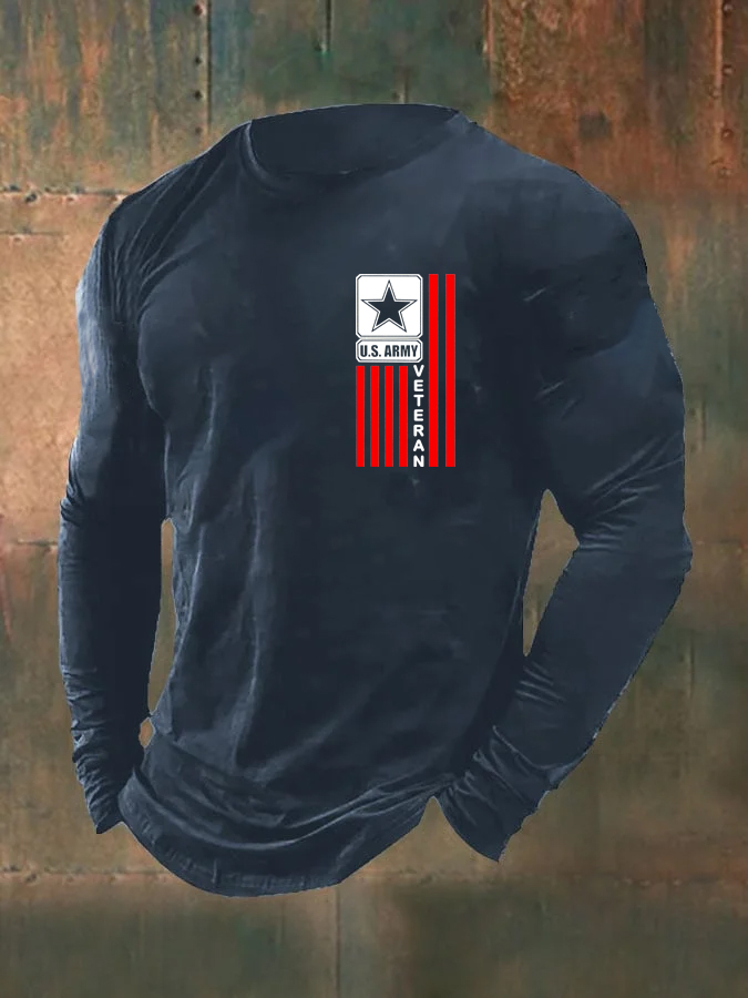 Men's U.S. Army Veteran  Pattern Long Sleeve T-Shirt