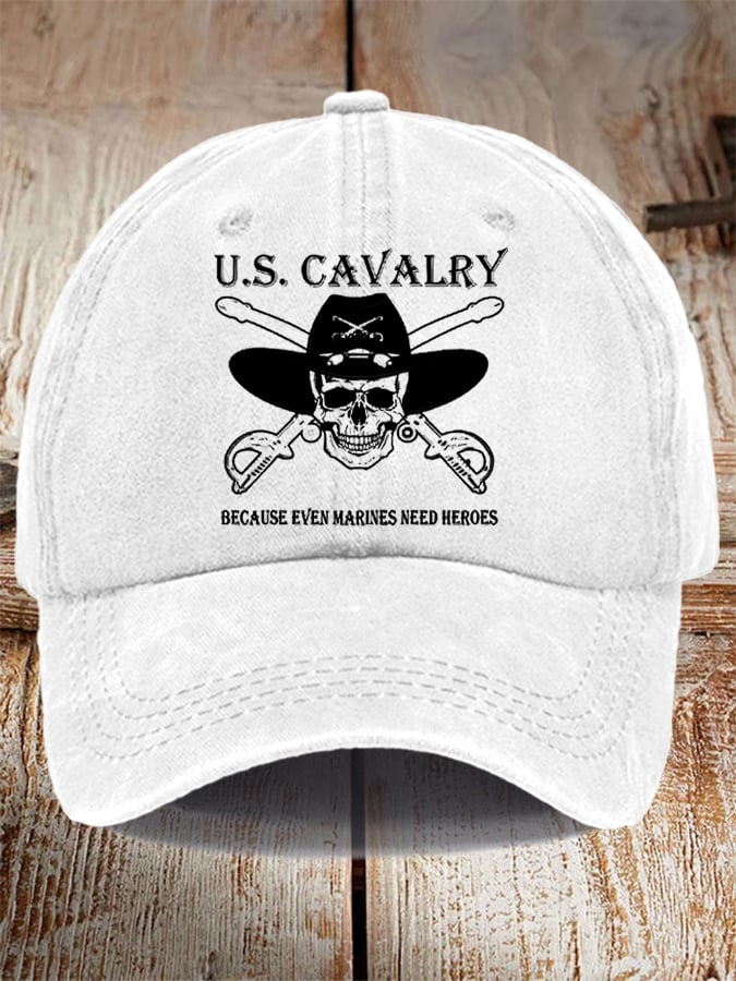 Unisex Distressed Washed Cotton Veteran Hat