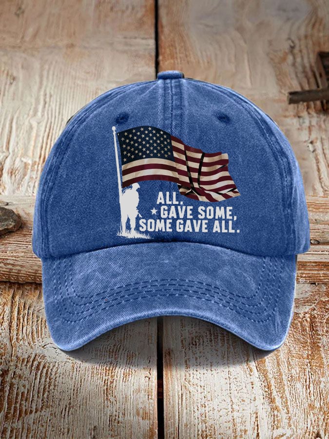 'All Gave Some, Some Gave All' print hat