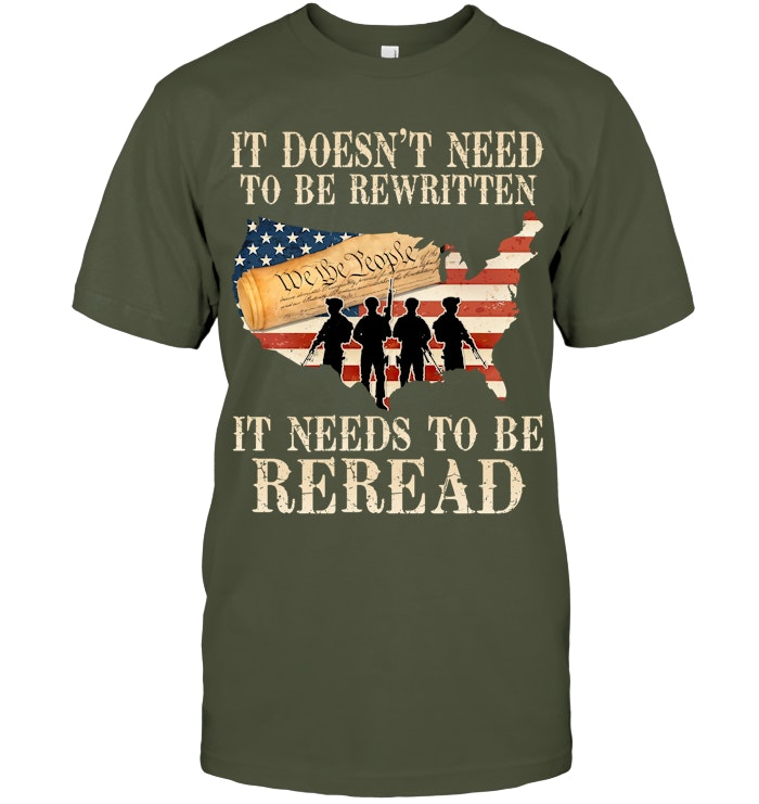 It Needs To Be Reread  Pattern 100% Cotton T-Shirt