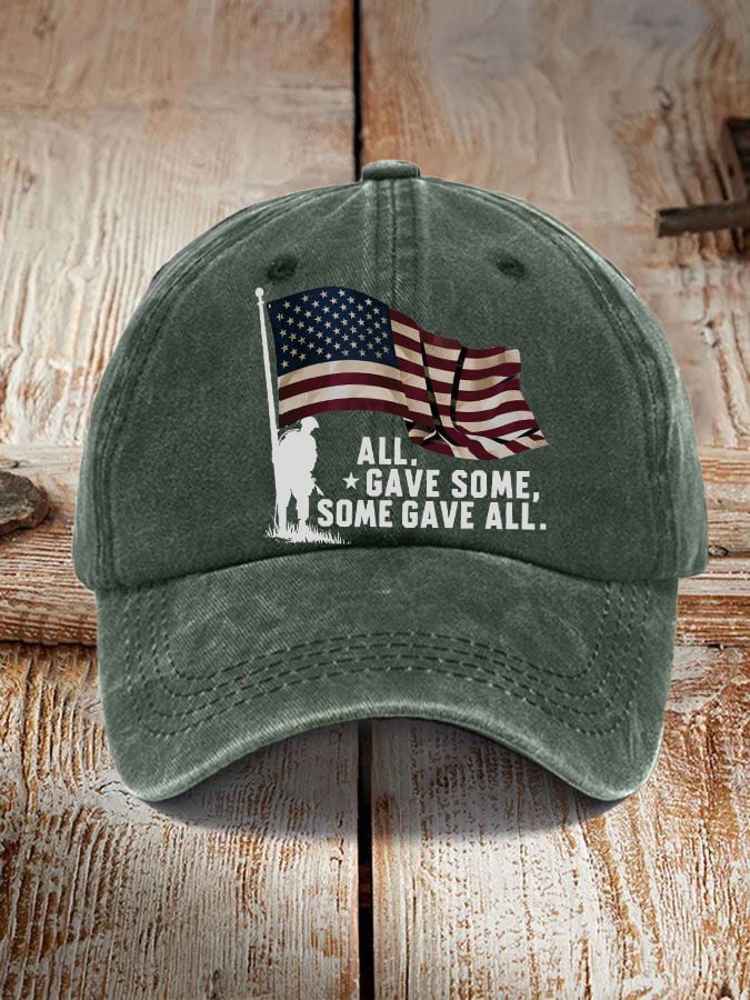 'All Gave Some, Some Gave All' print hat