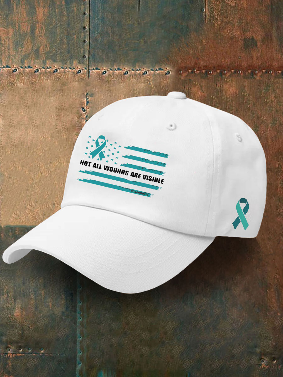 Unisex PTSD Awareness Veteran Print Hat
