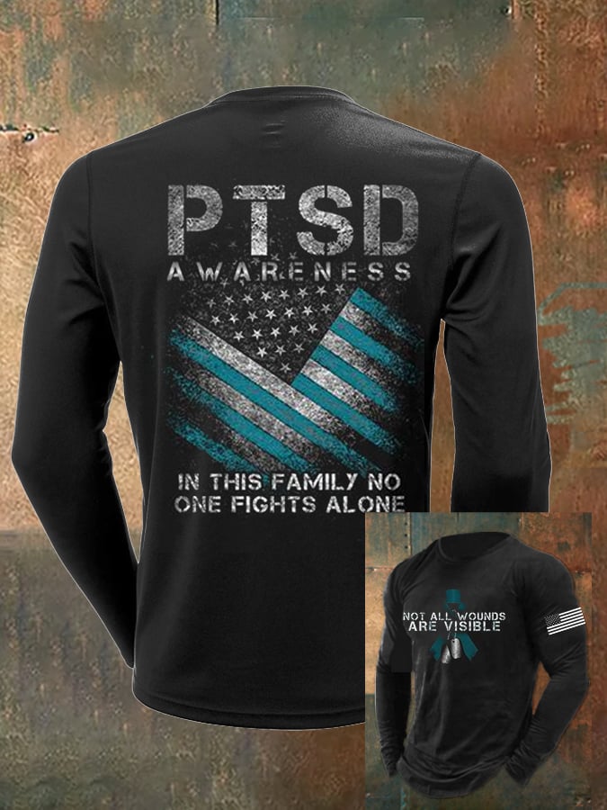Men's PTSD Awareness  T-Shirt