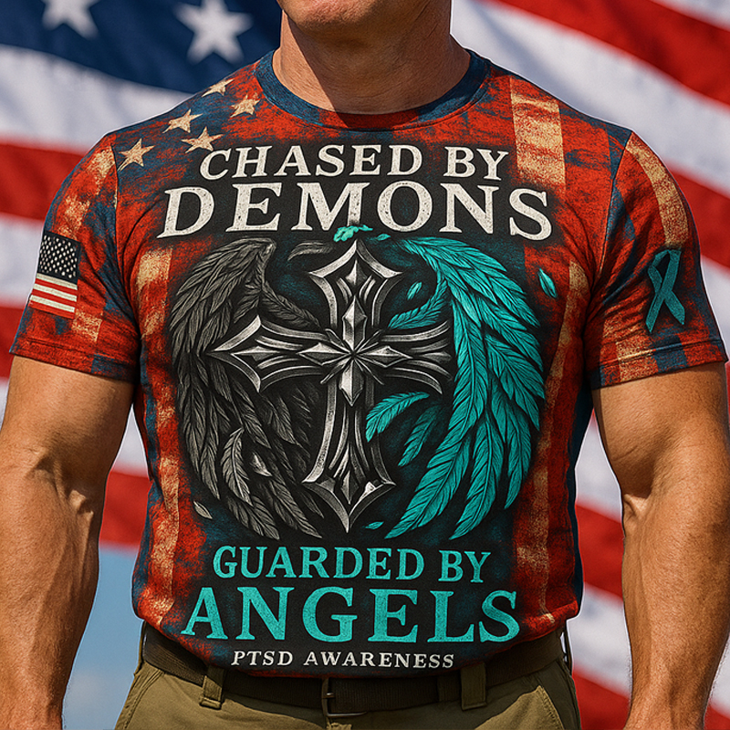 Chased By Demons Casual Prints T-Shirt