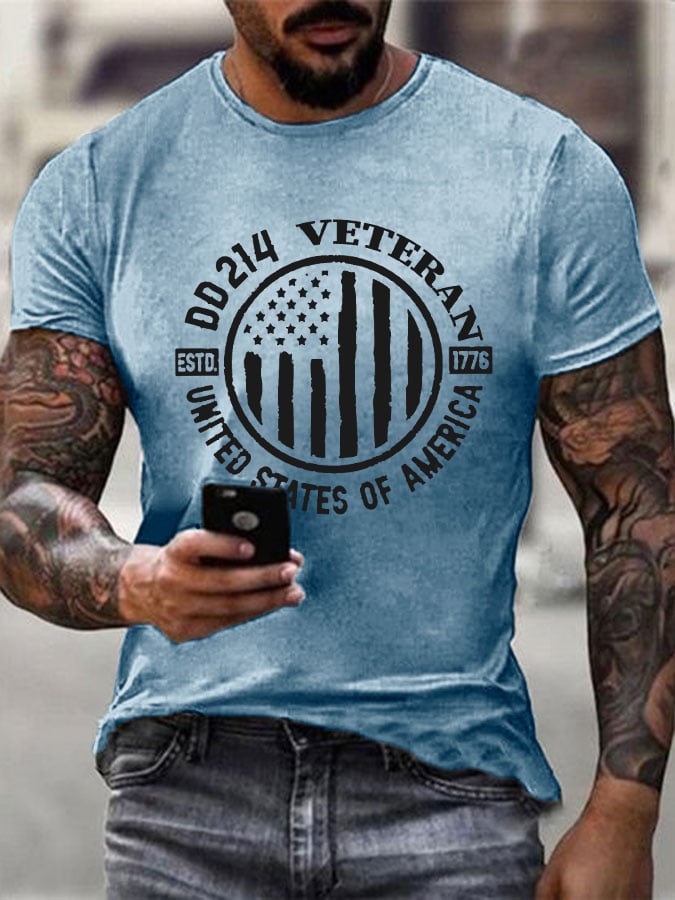 Men's DD 214 Veteran Print T-Shirt