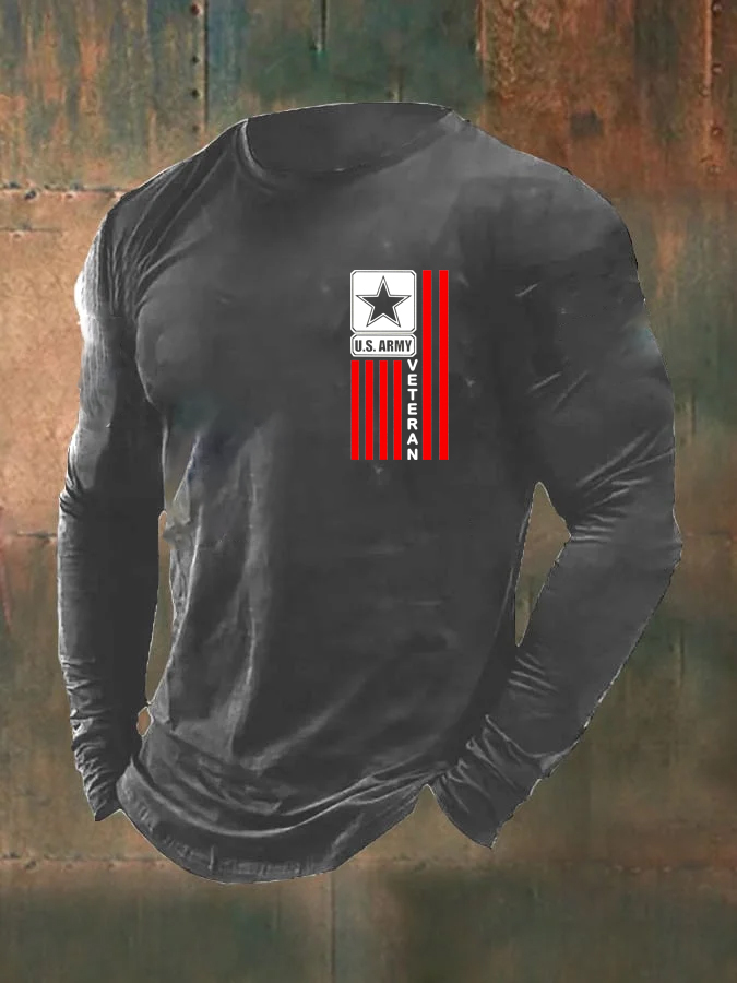 Men's U.S. Army Veteran  Pattern Long Sleeve T-Shirt