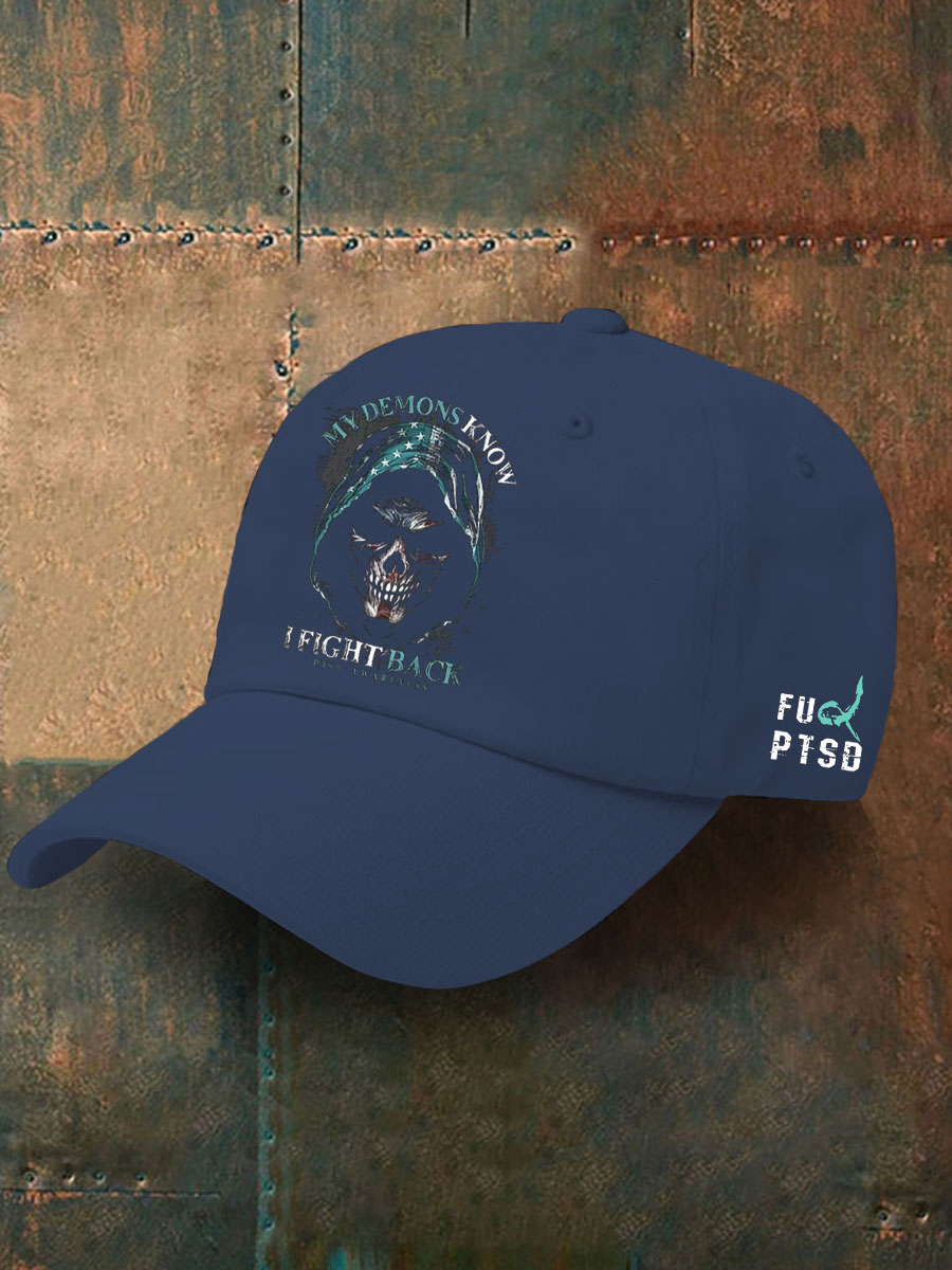 Unisex PTSD Awareness Veteran Printed Hat