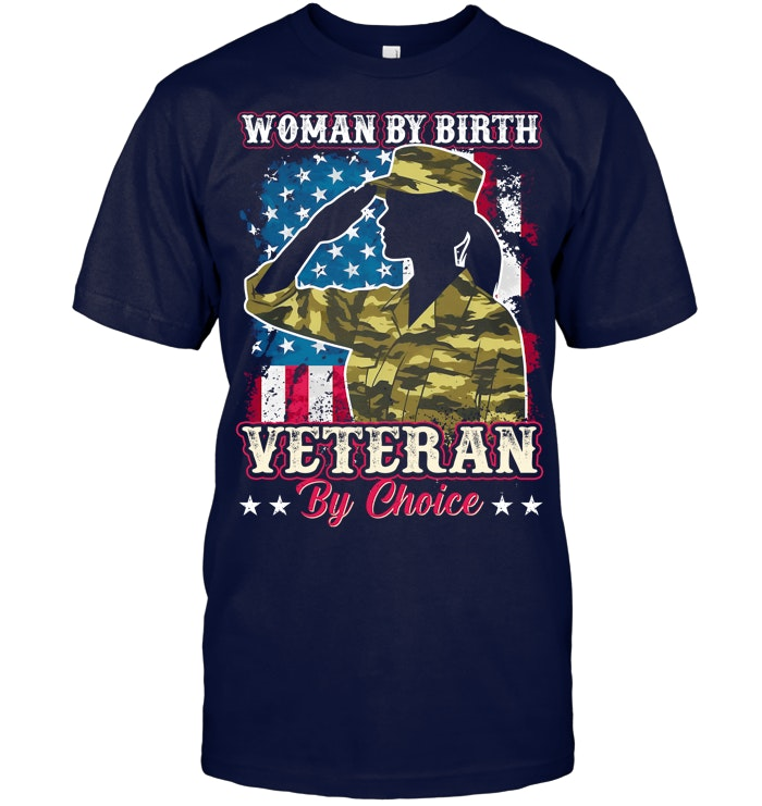 Veteran By Choice Pattern 100% Cotton T-Shirt