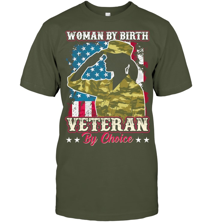Veteran By Choice Pattern 100% Cotton T-Shirt