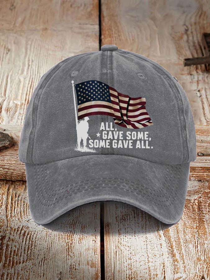 'All Gave Some, Some Gave All' print hat