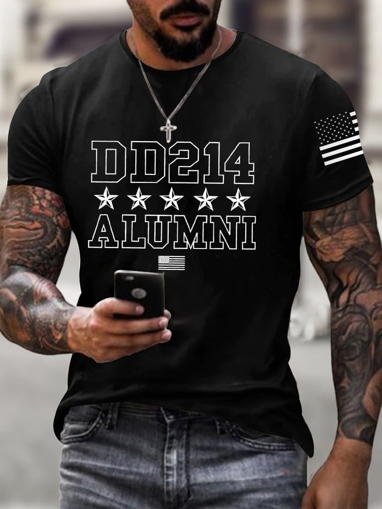 Men's Veteran DD-214 Printed T-Shirt