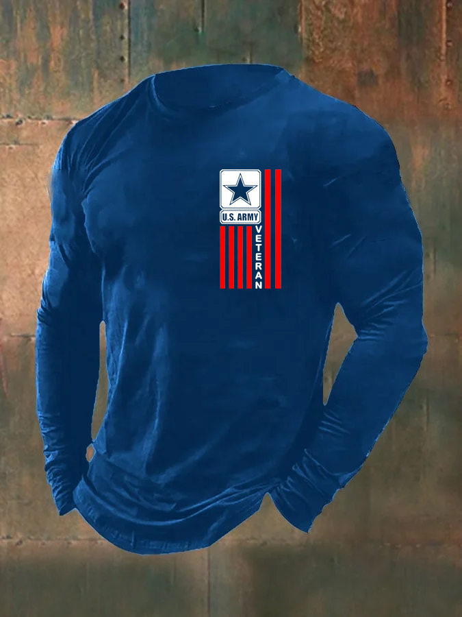Men's U.S. Army Veteran  Pattern Long Sleeve T-Shirt