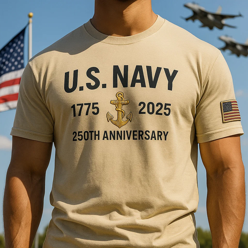 US Navy 250th Anniversary T-Shirt