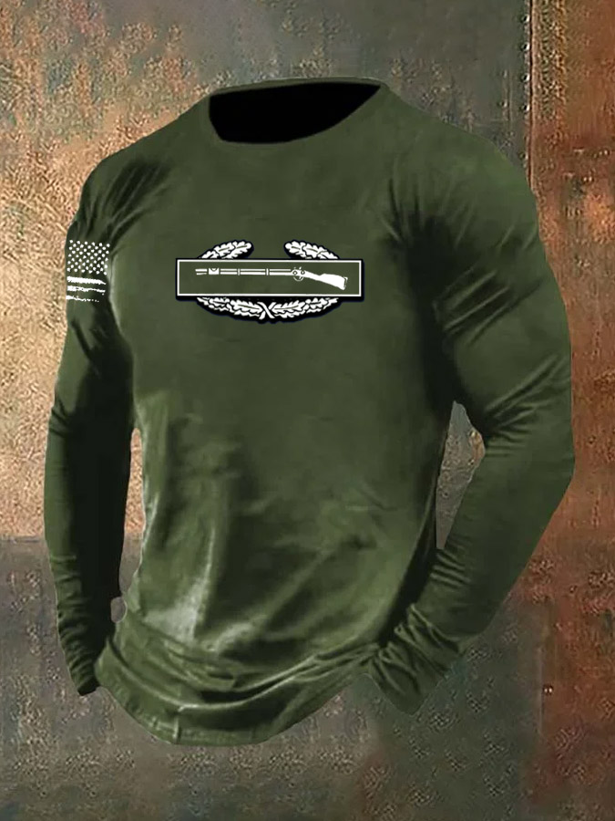 Men's Infantry Pattern Long Sleeve T-Shirt
