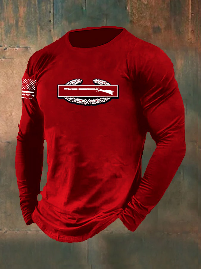 Men's Infantry Pattern Long Sleeve T-Shirt
