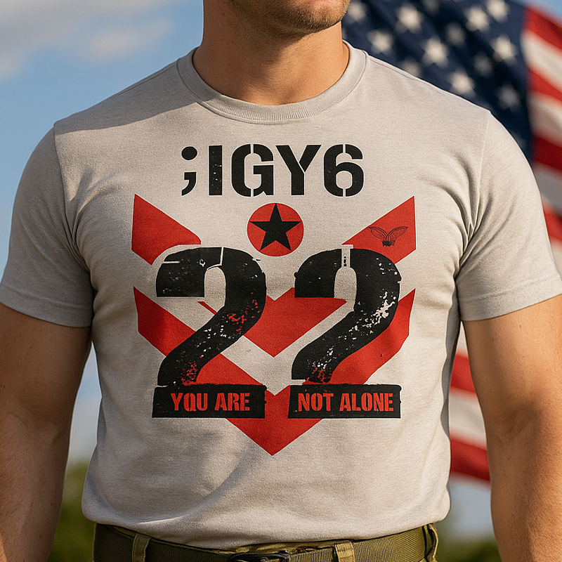 ;IGY6  22 You Are Not Alone Print T-Shirt