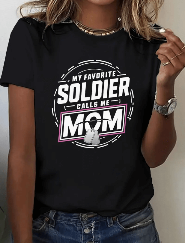 My Favorite Soldier Calls Me Mom - Women's Pure T-Shirt
