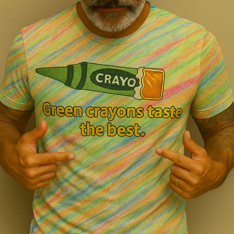 USMC Veteran Crayon Eater Print T-shirt