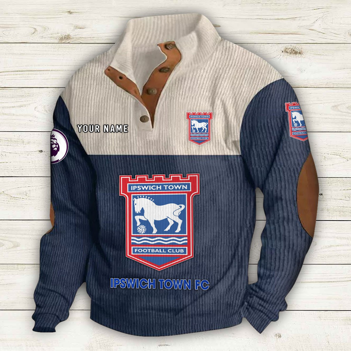 Men's Ipswich Town F.C Stand Collar Sweatshirt 10219