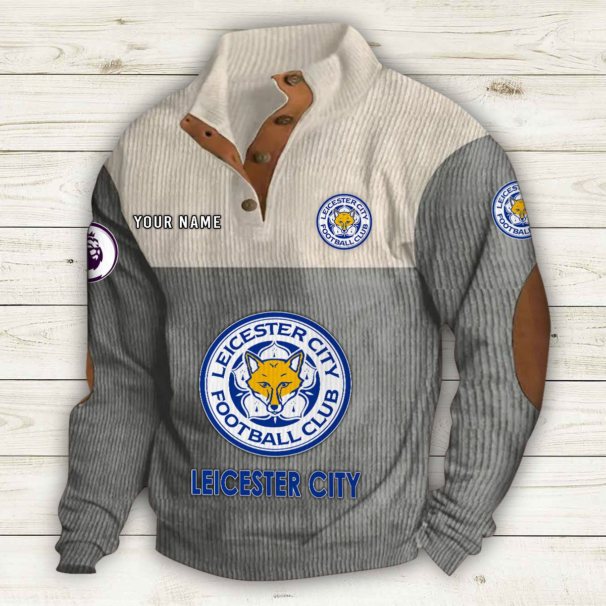 Men's Leicester City F.C Stand Collar Sweatshirt 10221
