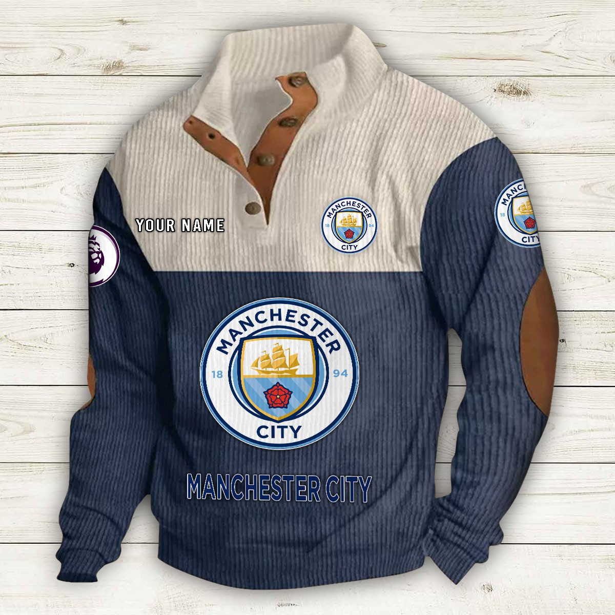 Men's Manchester City Stand Collar Sweatshirt 10204