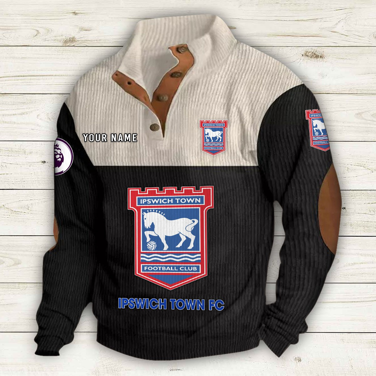Men's Ipswich Town F.C Stand Collar Sweatshirt 10219