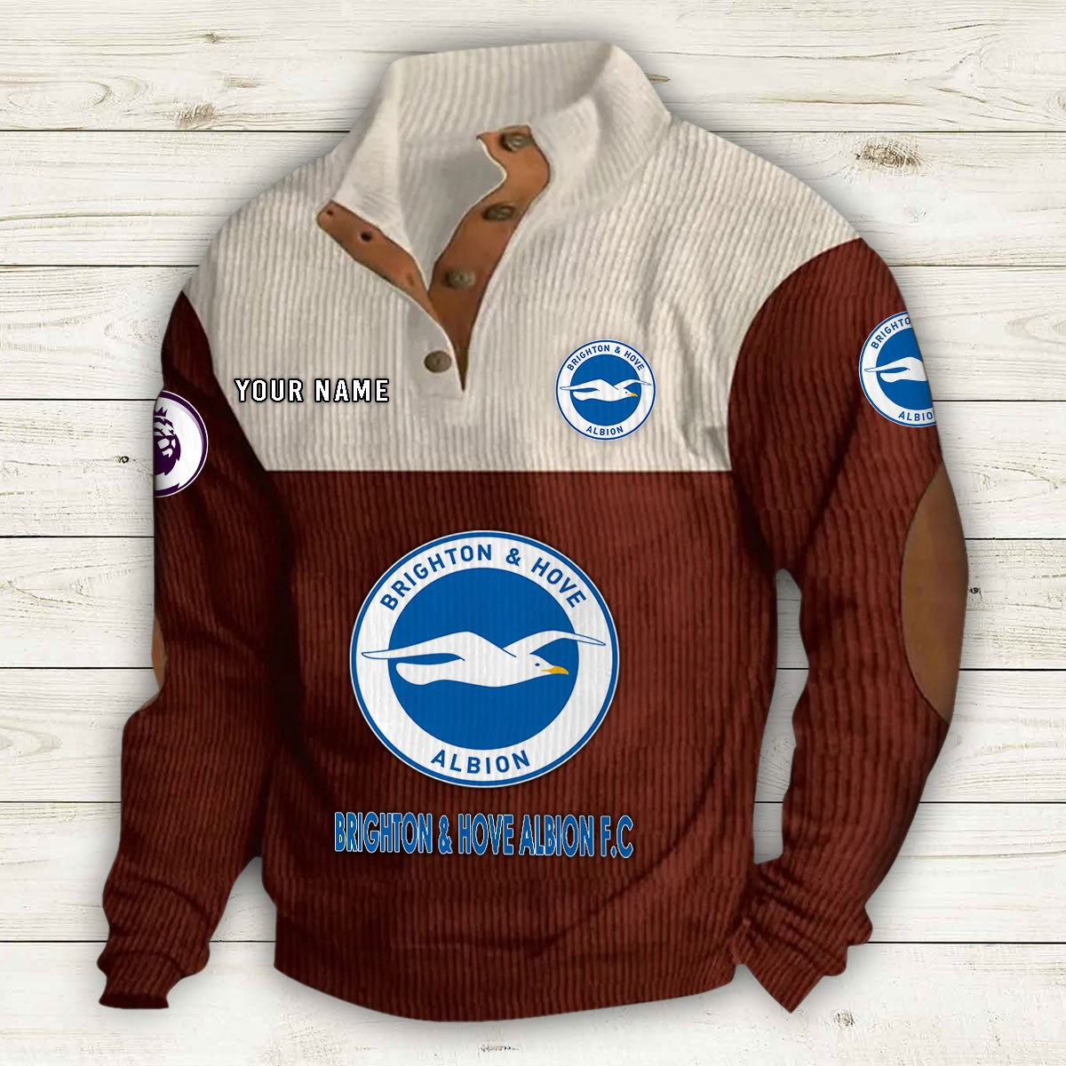 Men's Brighton & Hove Albion Stand Collar Sweatshirt 10196