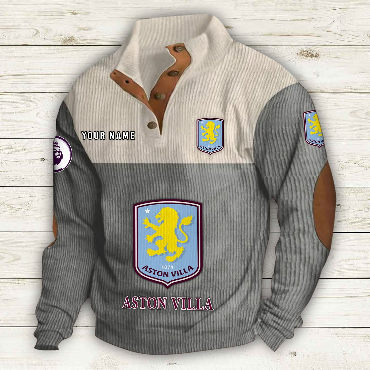 Men's Aston Villa Stand Collar Sweatshirt 10194