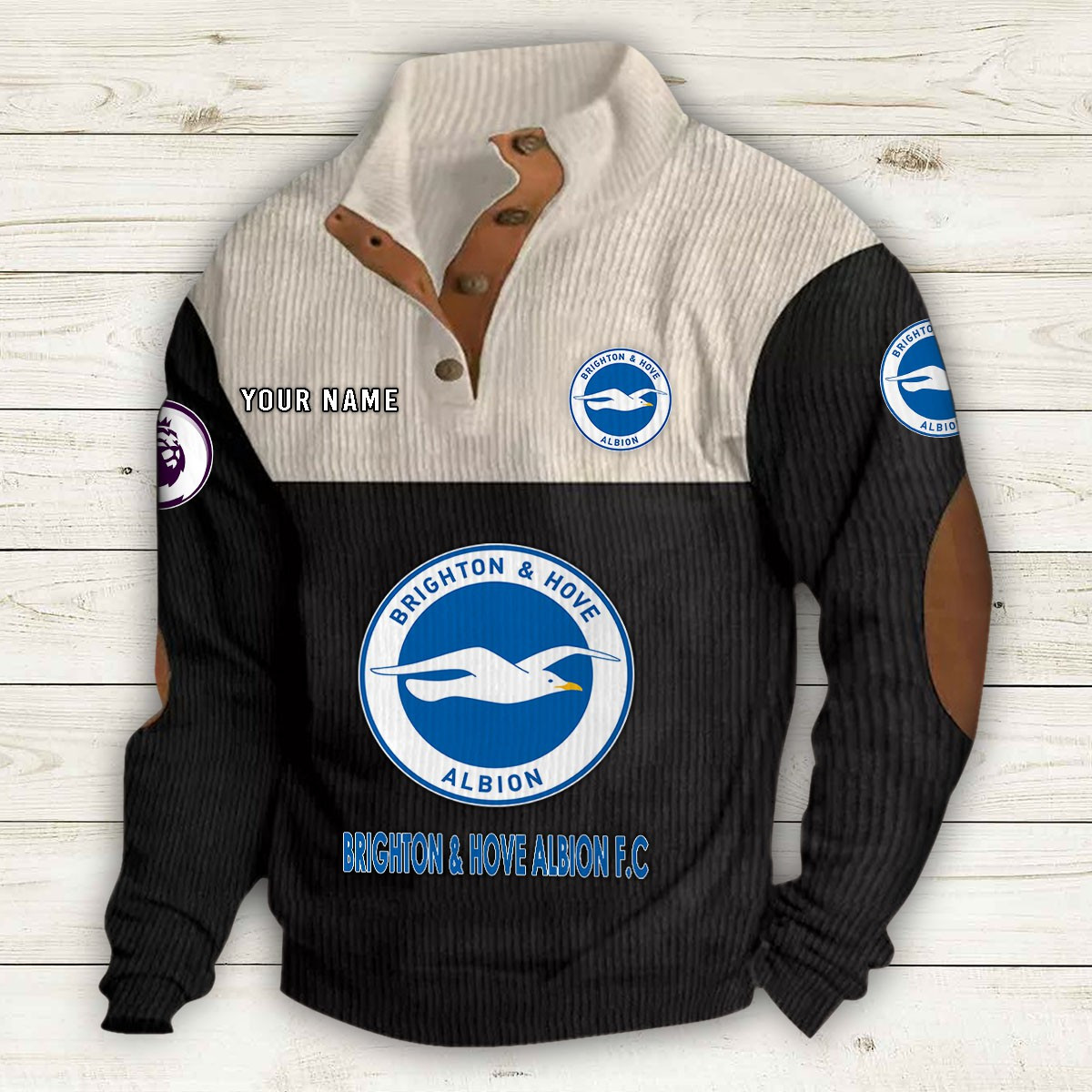 Men's Brighton & Hove Albion Stand Collar Sweatshirt 10196