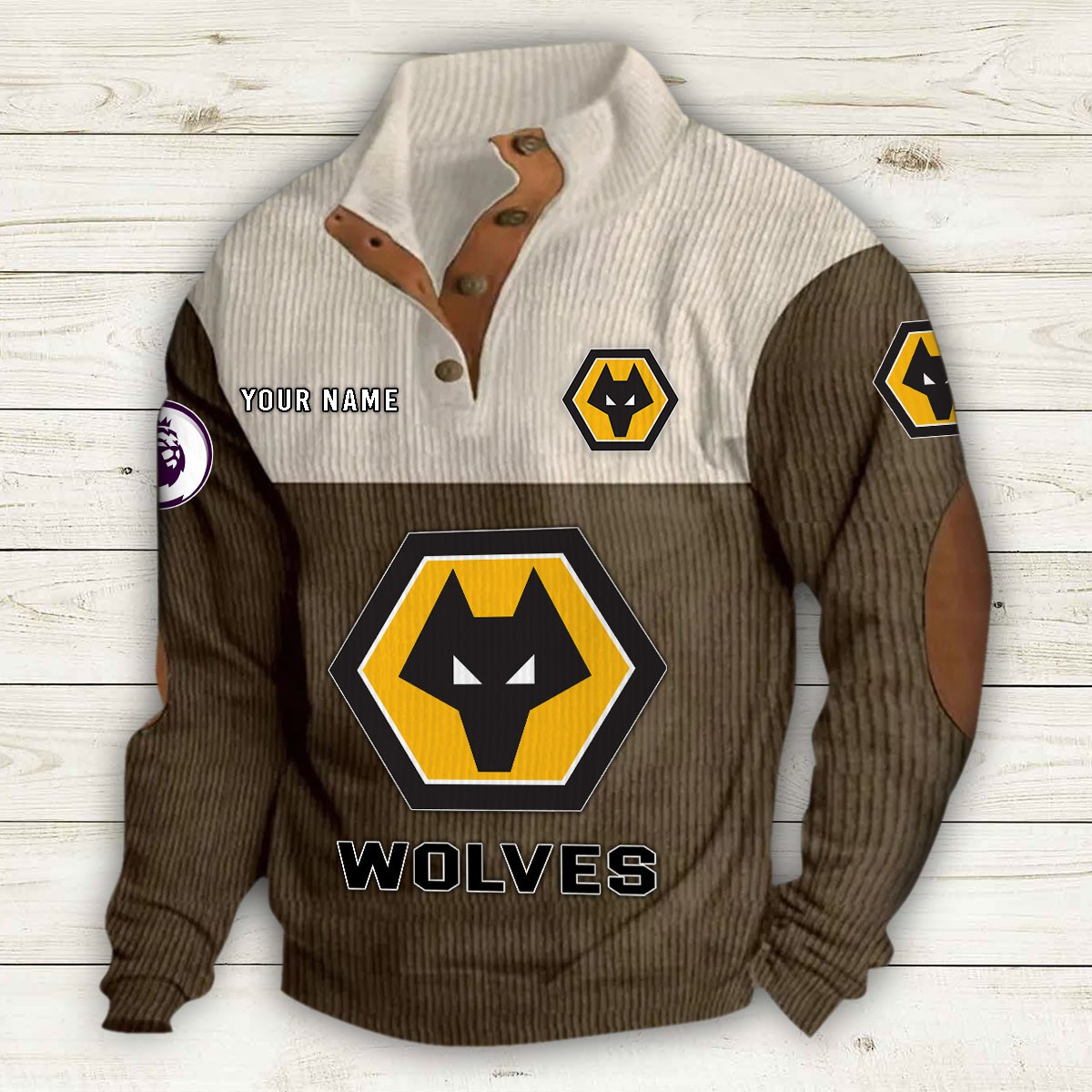 Men's Wolverhampton Wanderers Stand Collar Sweatshirt 10211