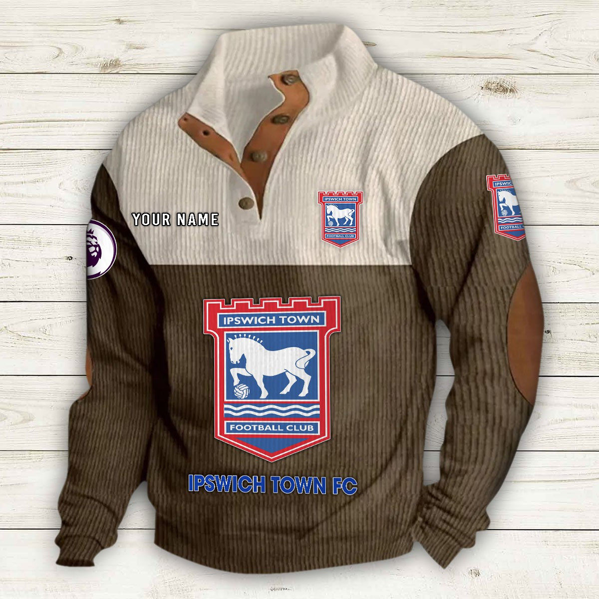 Men's Ipswich Town F.C Stand Collar Sweatshirt 10219