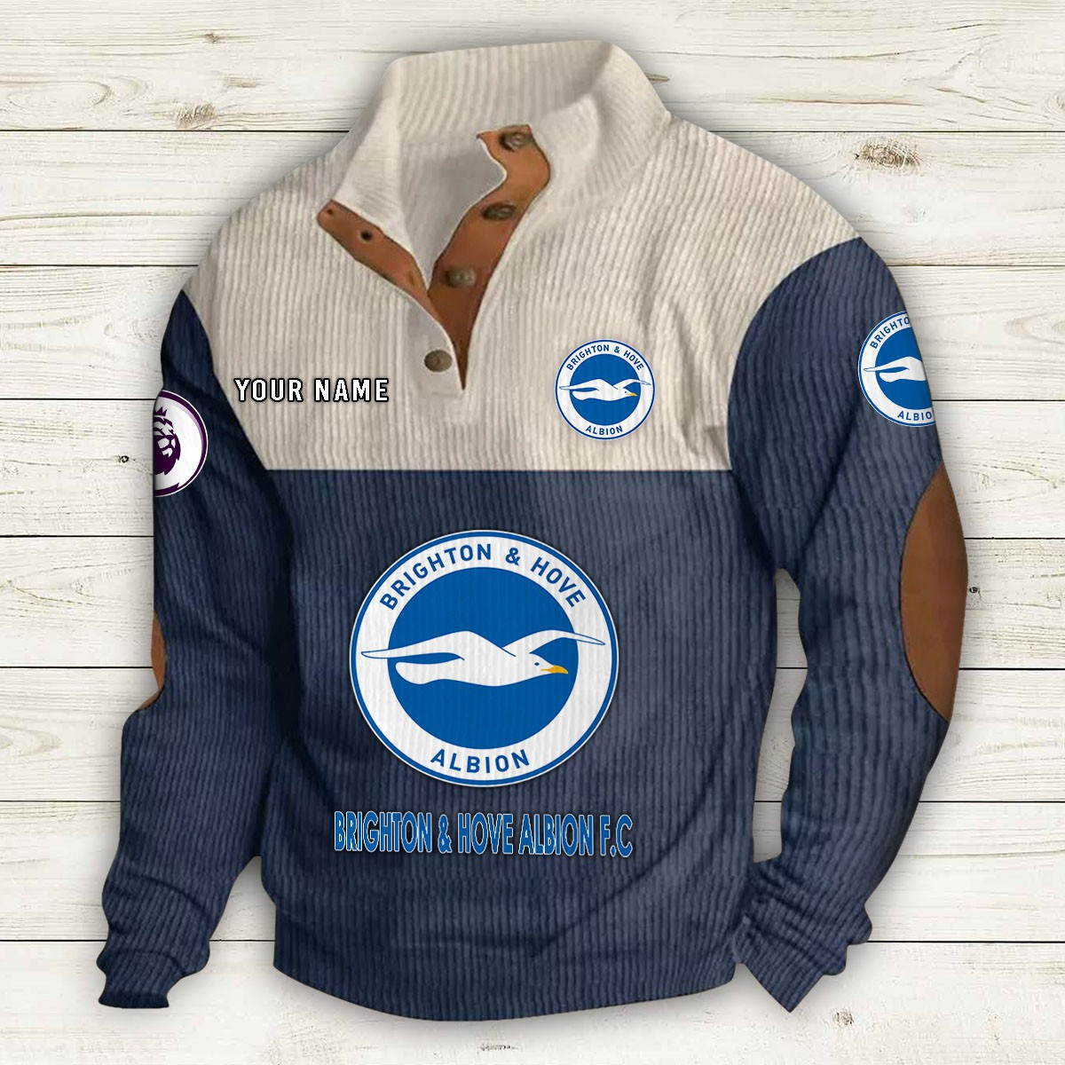 Men's Brighton & Hove Albion Stand Collar Sweatshirt 10196