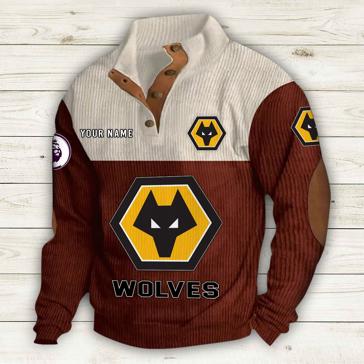 Men's Wolverhampton Wanderers Stand Collar Sweatshirt 10211