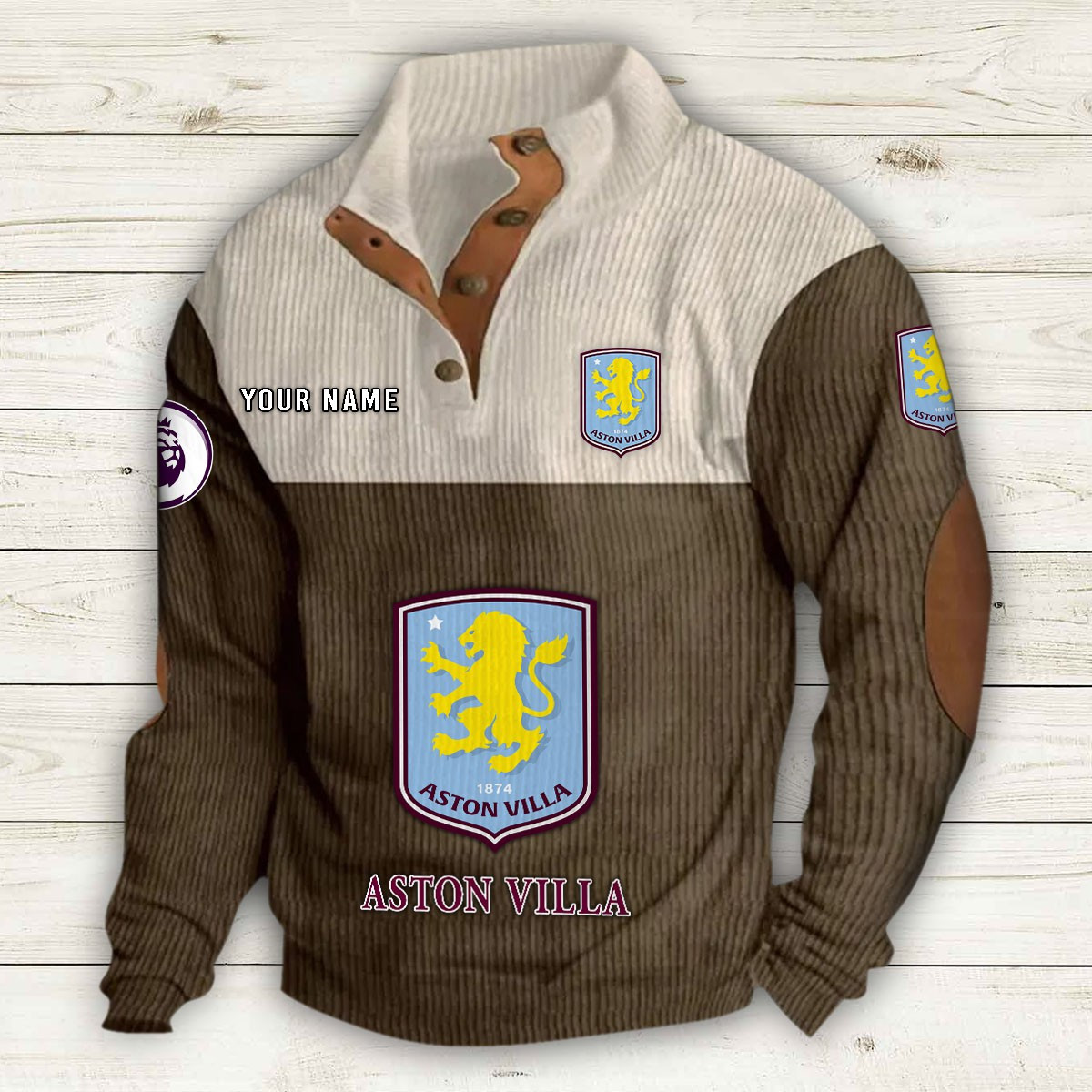 Men's Aston Villa Stand Collar Sweatshirt 10194
