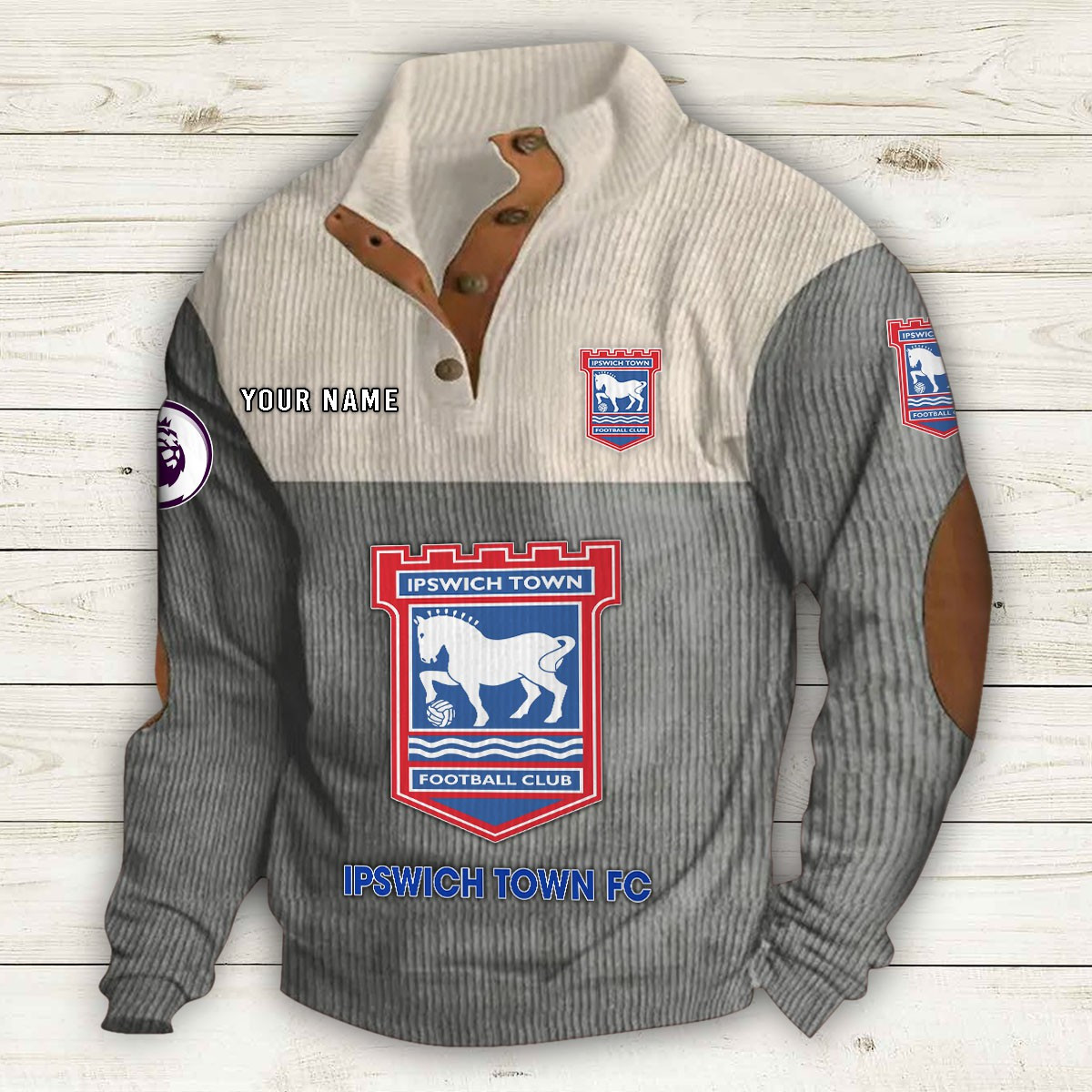 Men's Ipswich Town F.C Stand Collar Sweatshirt 10219