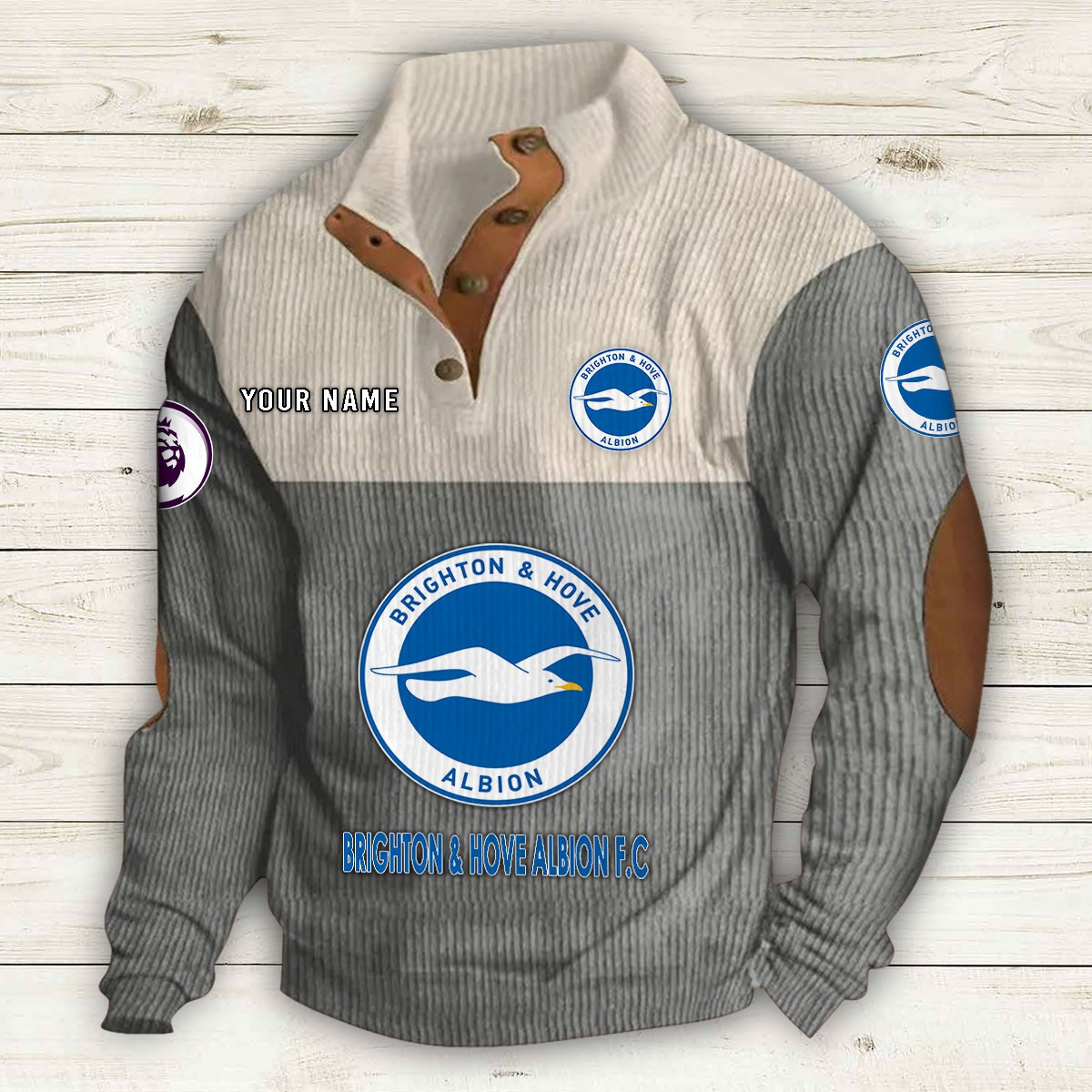 Men's Brighton & Hove Albion Stand Collar Sweatshirt 10196