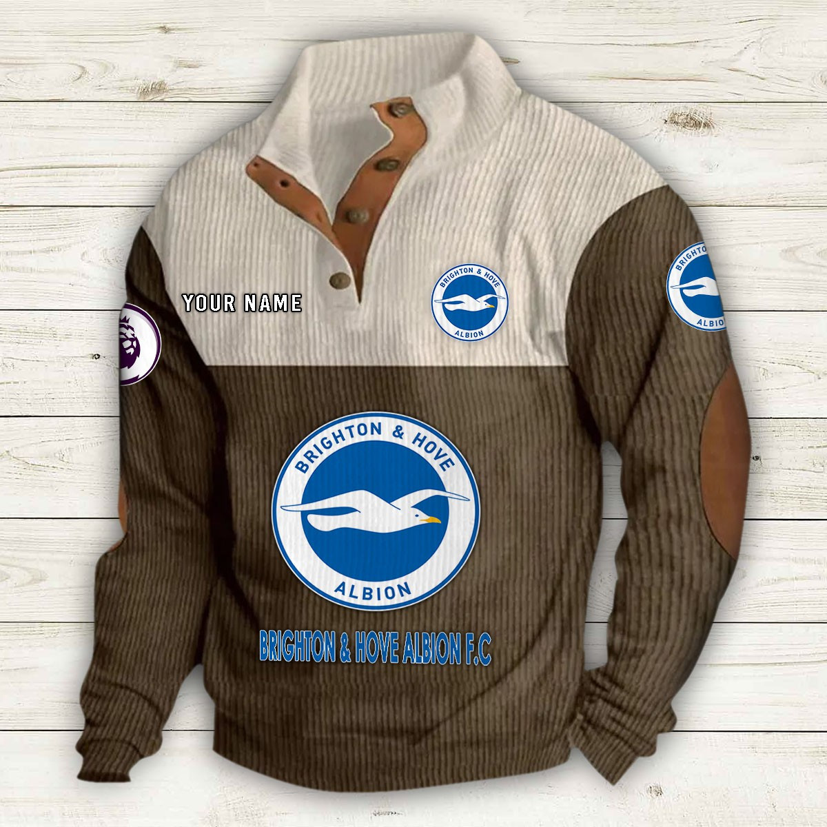 Men's Brighton & Hove Albion Stand Collar Sweatshirt 10196