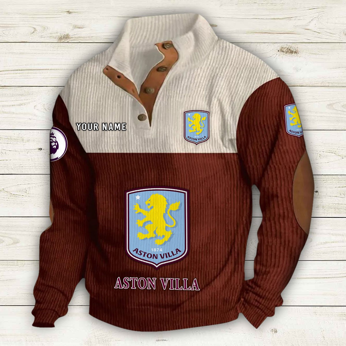 Men's Aston Villa Stand Collar Sweatshirt 10194